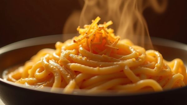 Buldak carbonara : nouilles instantanées crémeuses et épicées